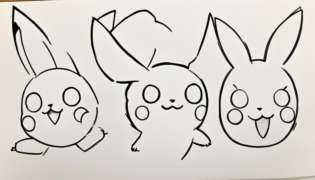 how to draw pikachu step by step