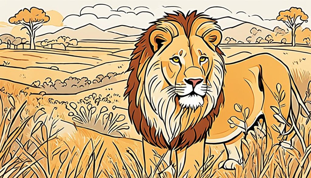 lion color palette suggestions