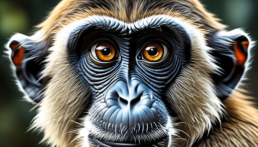 monkey facial details