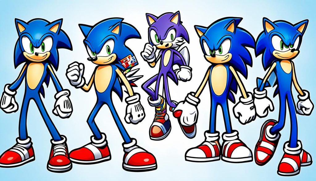 printable practice sheets for improving Sonic drawing skills