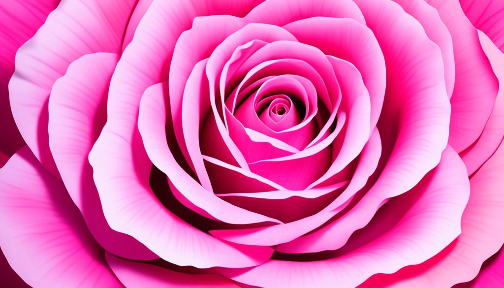 shading rose petals