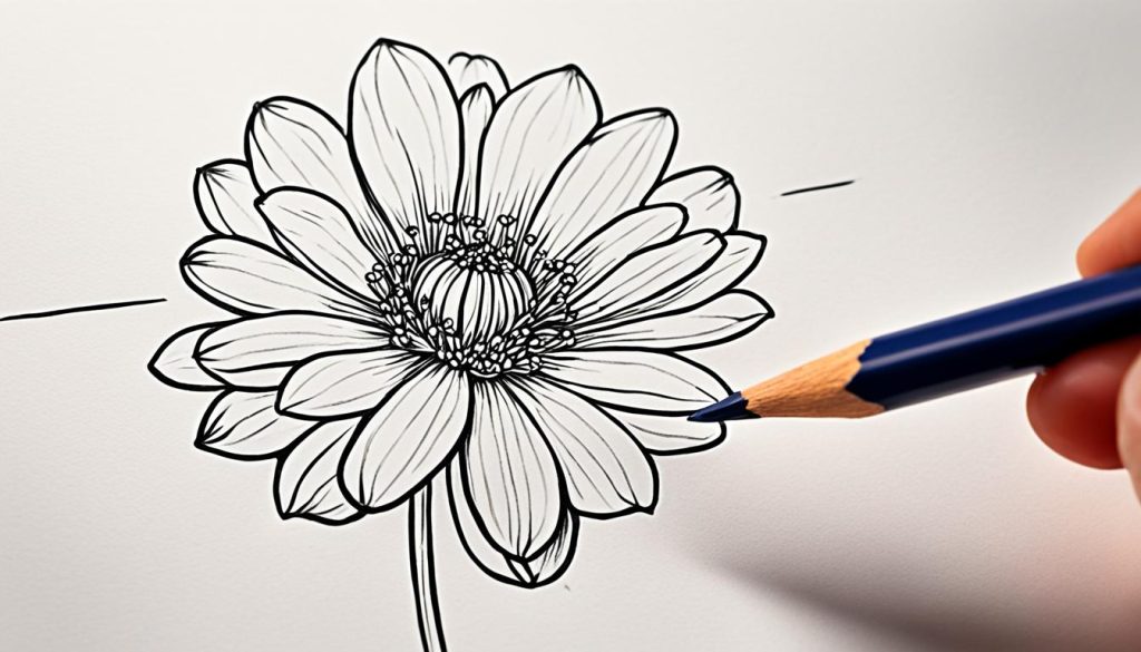 simple flower drawing tutorial