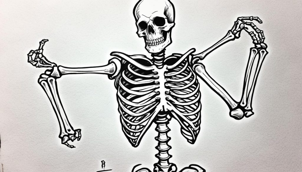 skeleton drawing composition strategies