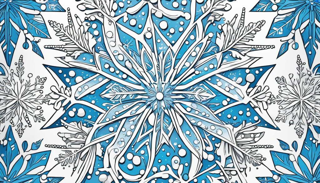snowflake coloring page