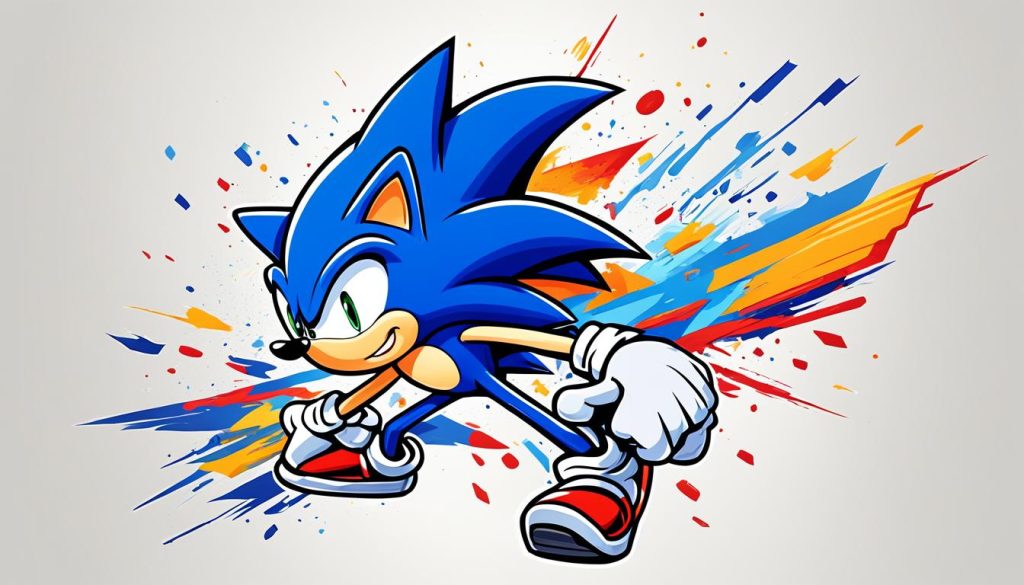 sonic the hedgehog drawing techniques