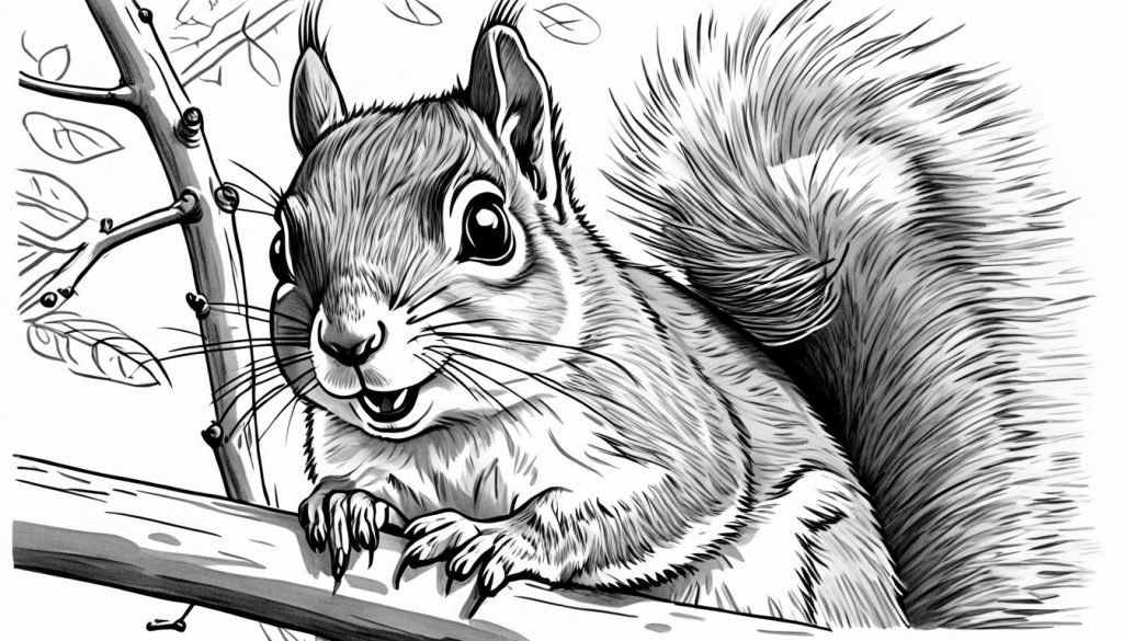 squirrel drawing tutorial