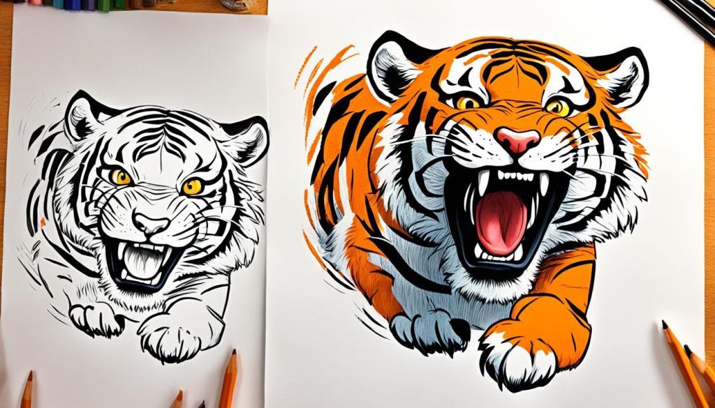 tiger drawing video tutorial tiger drawing video tutorial