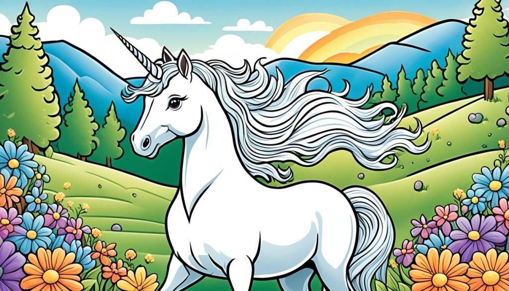 unicorn drawing printable