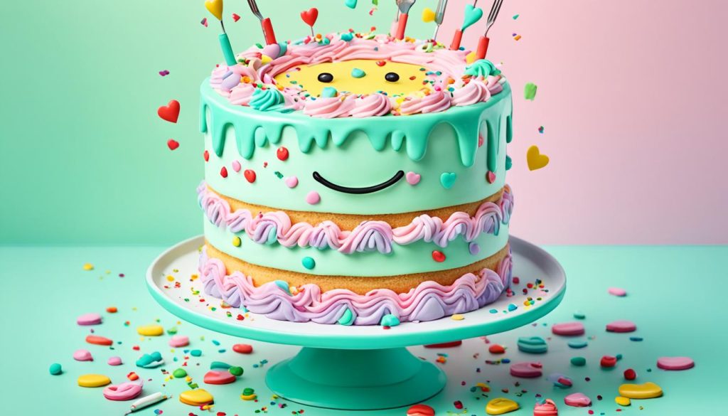 Cute and Kawaii Cake Drawing