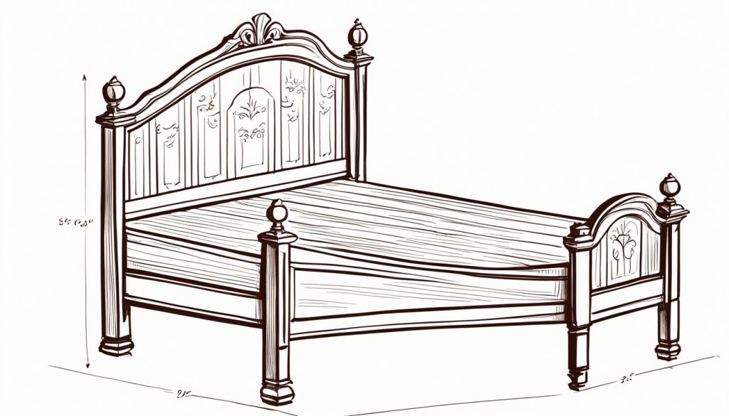bed drawing tutorial