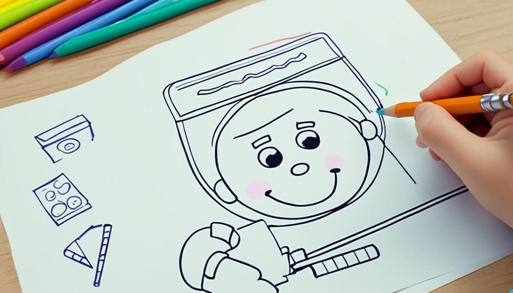 cake drawing tips for teaching kids