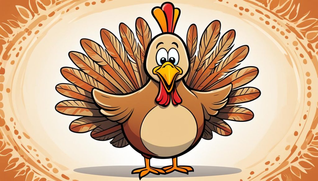 cartoon turkey drawing