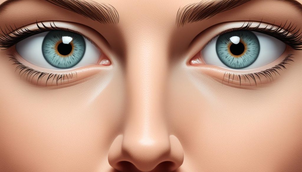 dividing the face into thirds