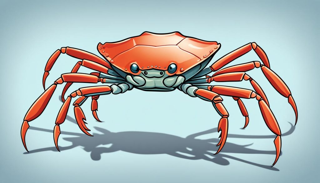 draw crab right walking legs