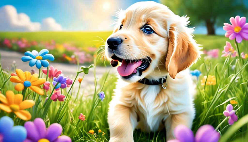 drawing a puppy