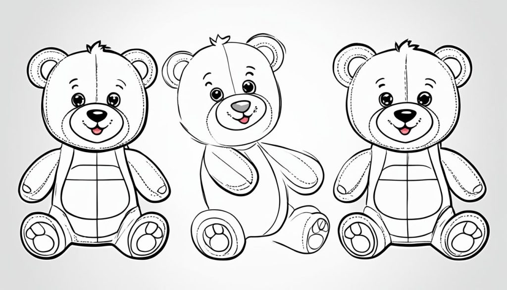 drawing a teddy bear