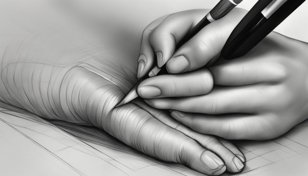 drawing feet techniques