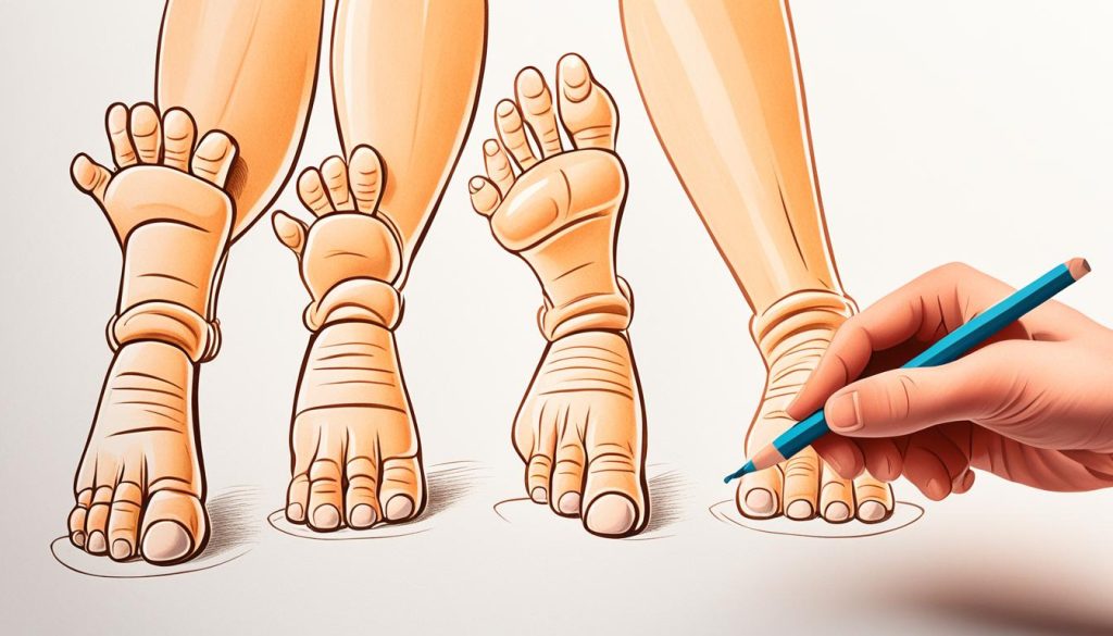 drawing hands and feet