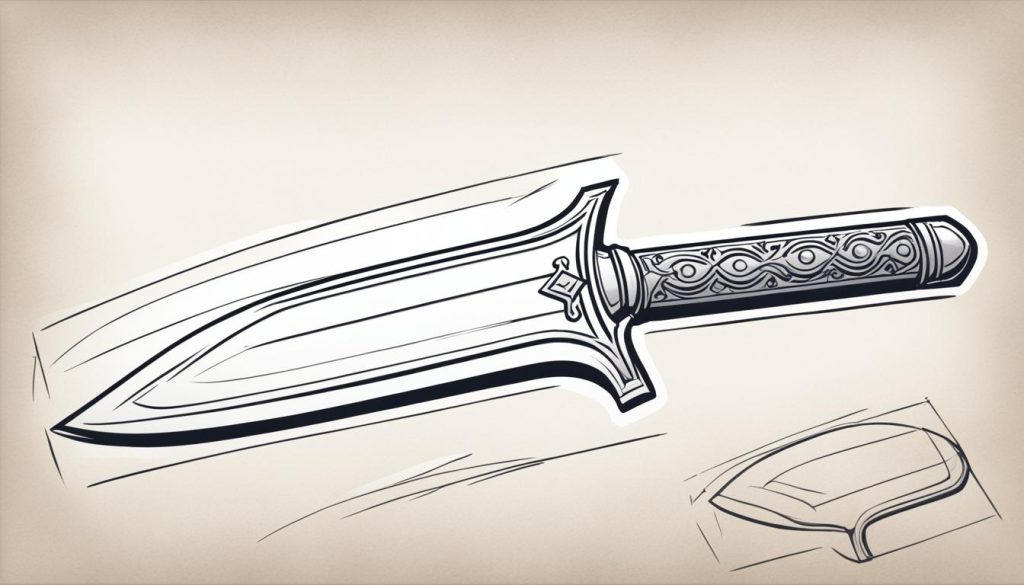 drawing the blade