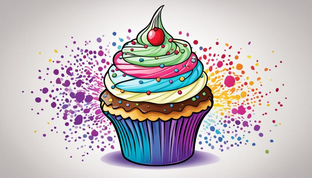 enhance cupcake drawings