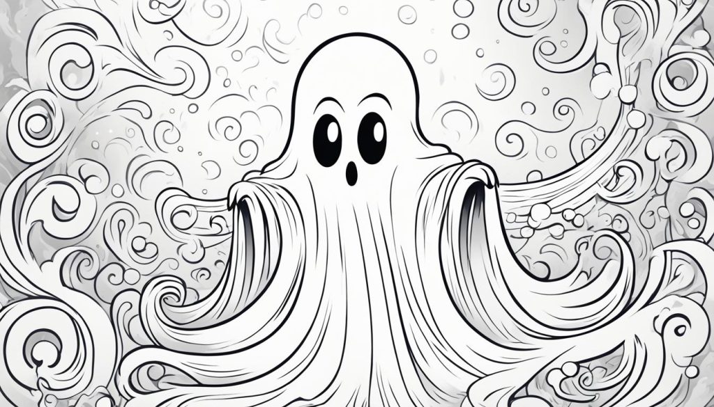 ghost coloring page
