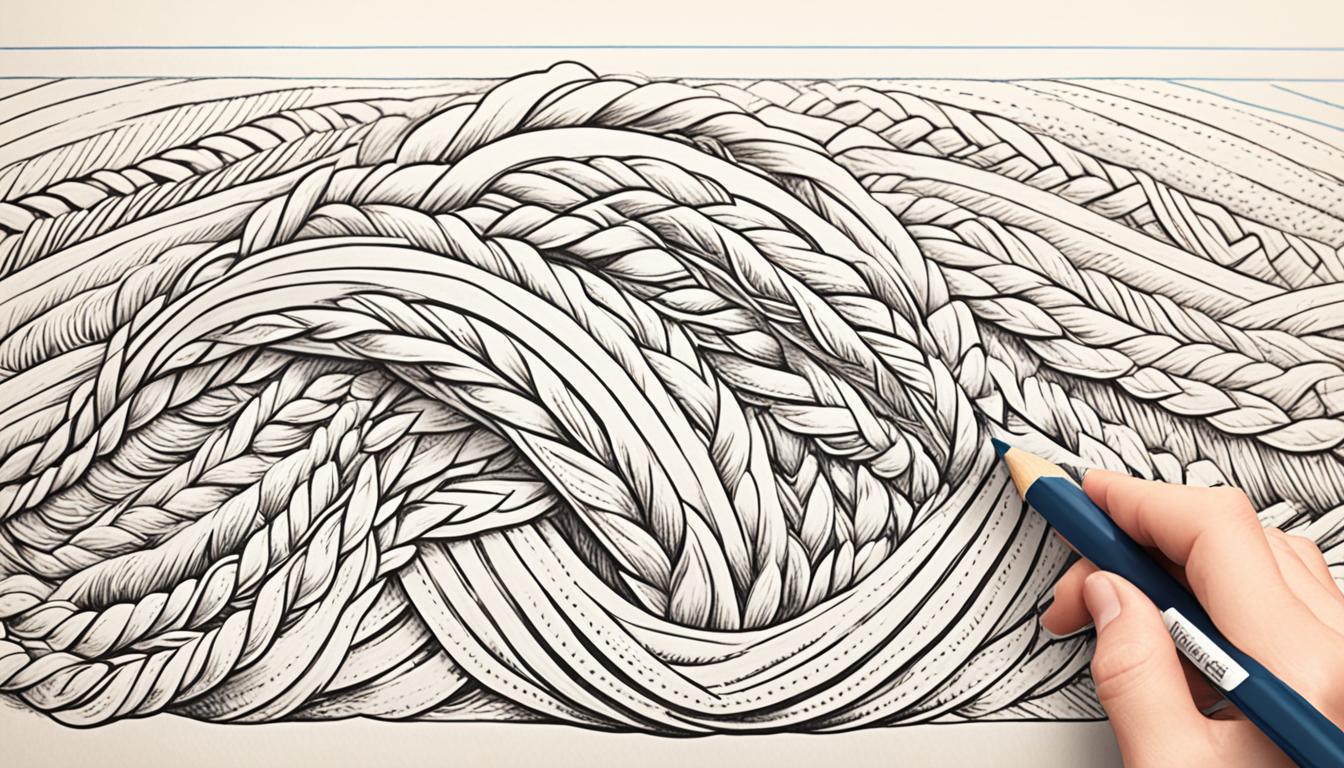 how to draw a braid