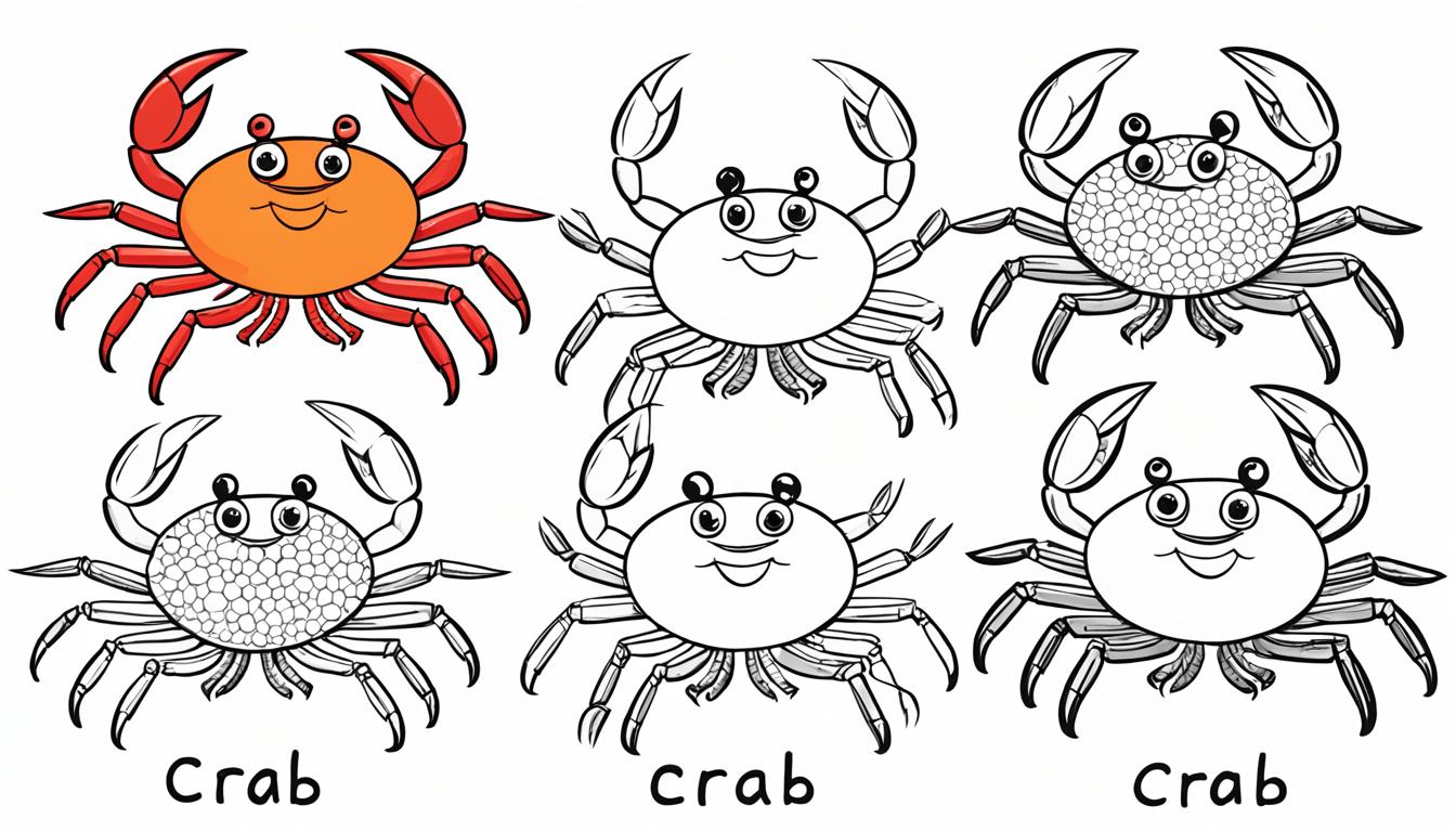 how to draw a crab