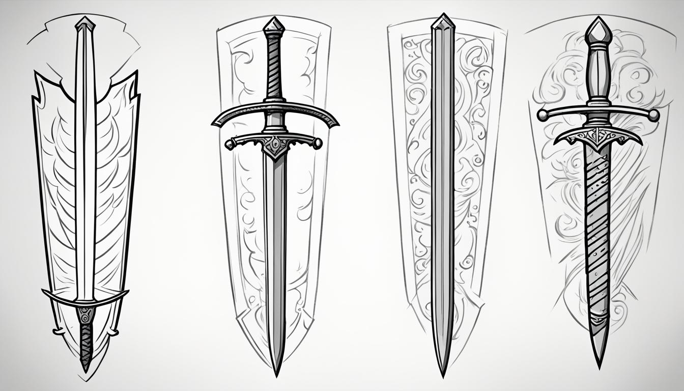 how to draw a sword
