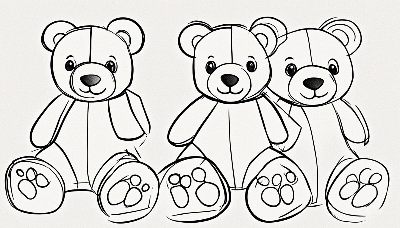 how to draw a teddy bear