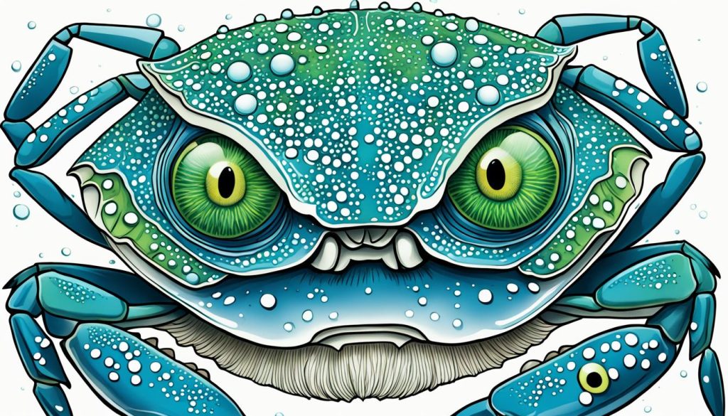 how to draw crab eyes