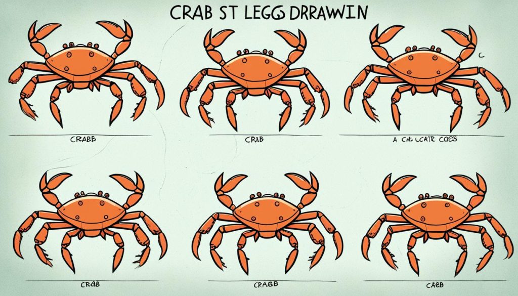 how to draw crab legs
