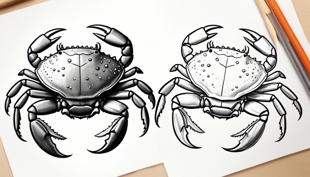 how to draw crab pincer