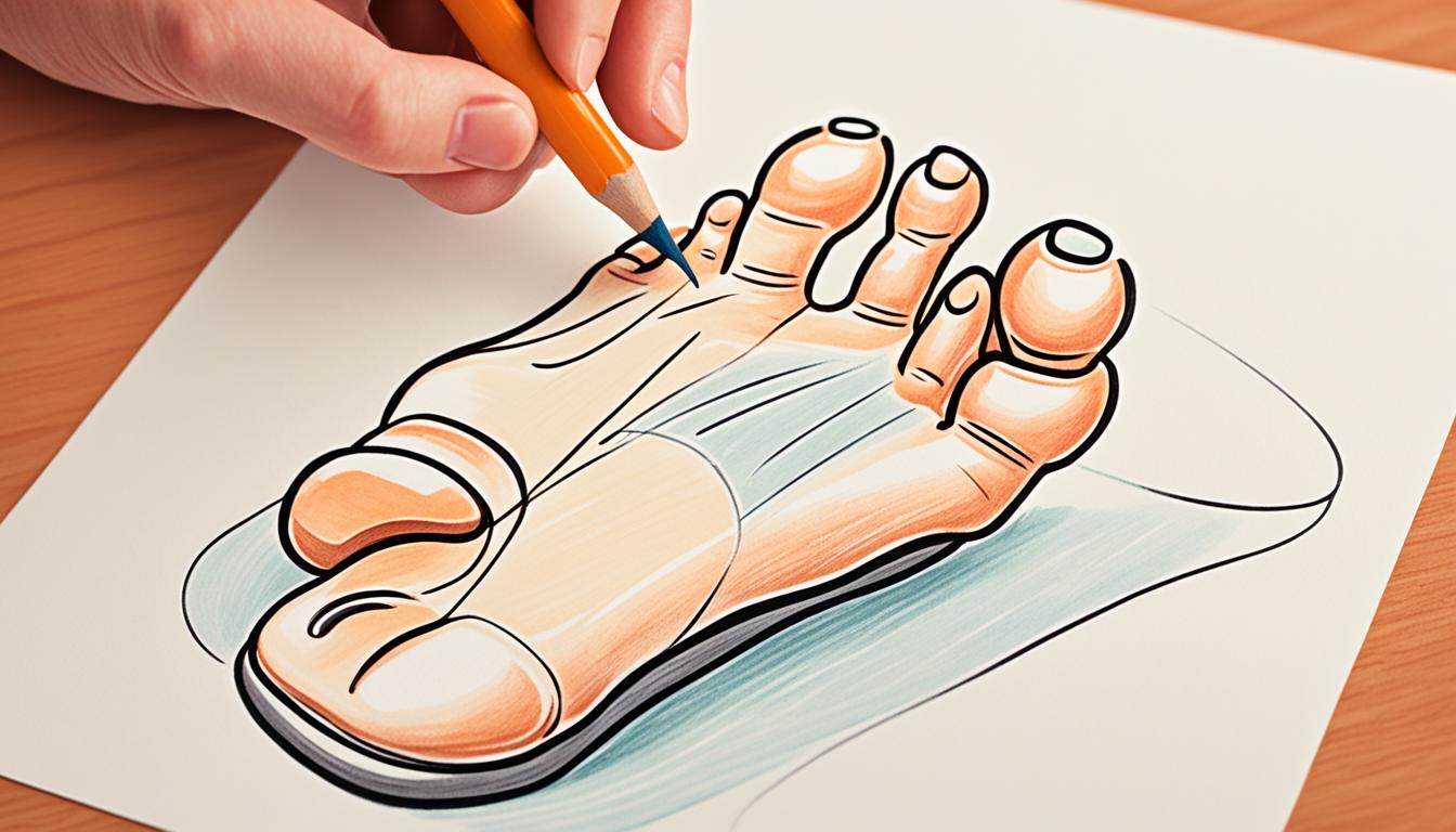 how to draw feet