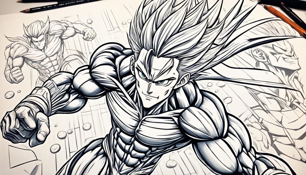 manga art composition