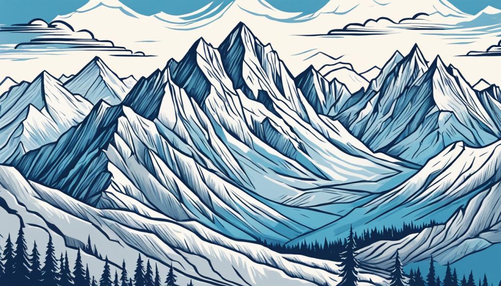 mountain drawing techniques