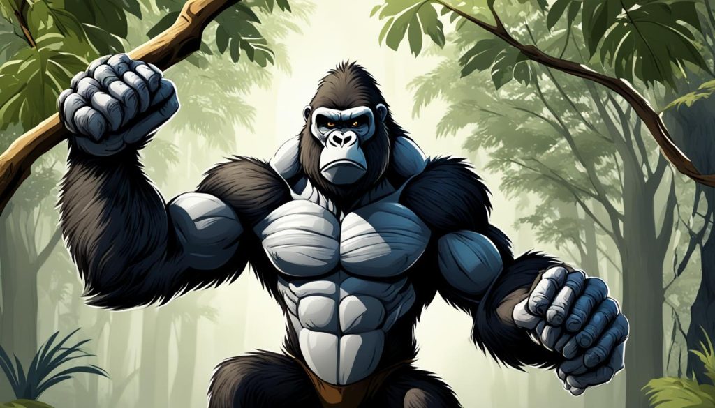 realistic gorilla drawing