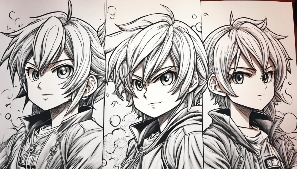 shading manga illustrations