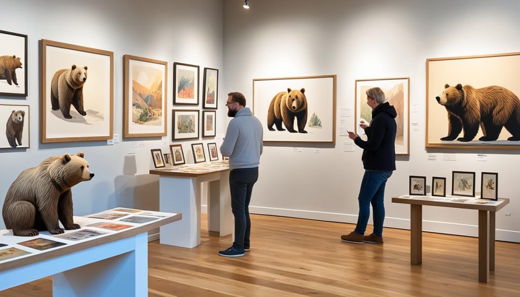 showcasing bear artwork
