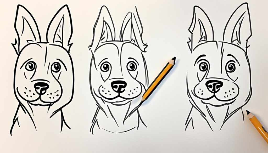 step-by-step dog drawing tutorial