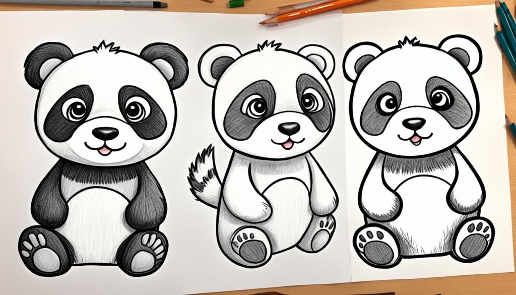 step-by-step panda drawing guide