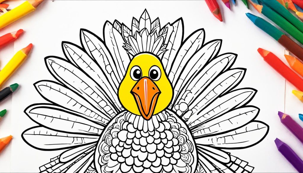 turkey coloring page 2
