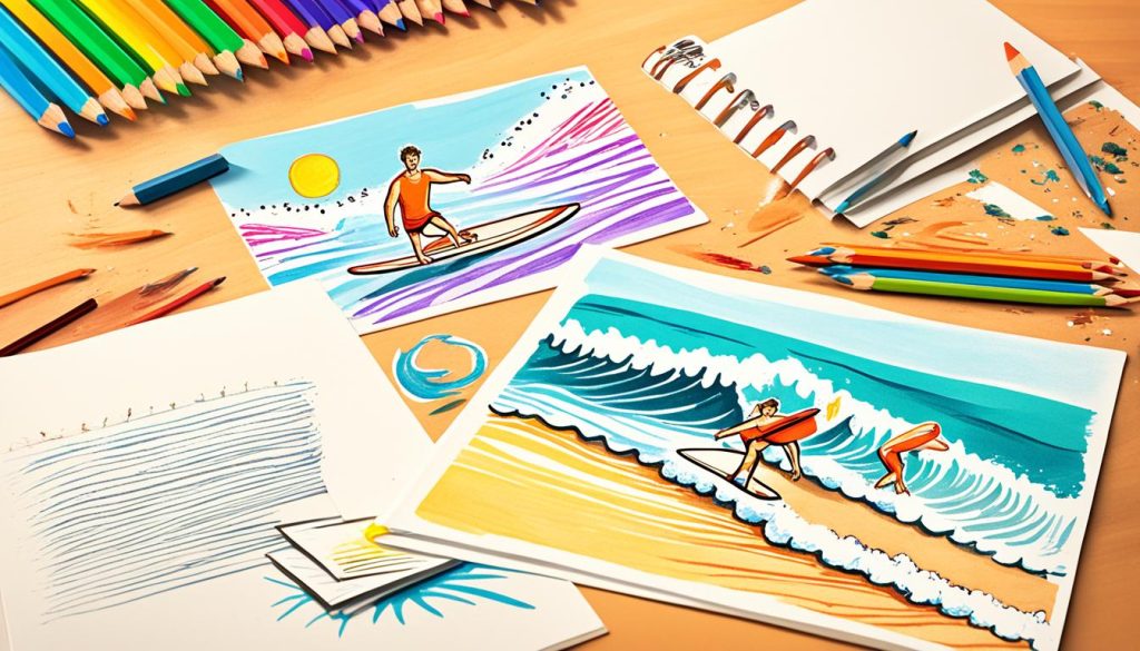 wave drawing tutorial preparation
