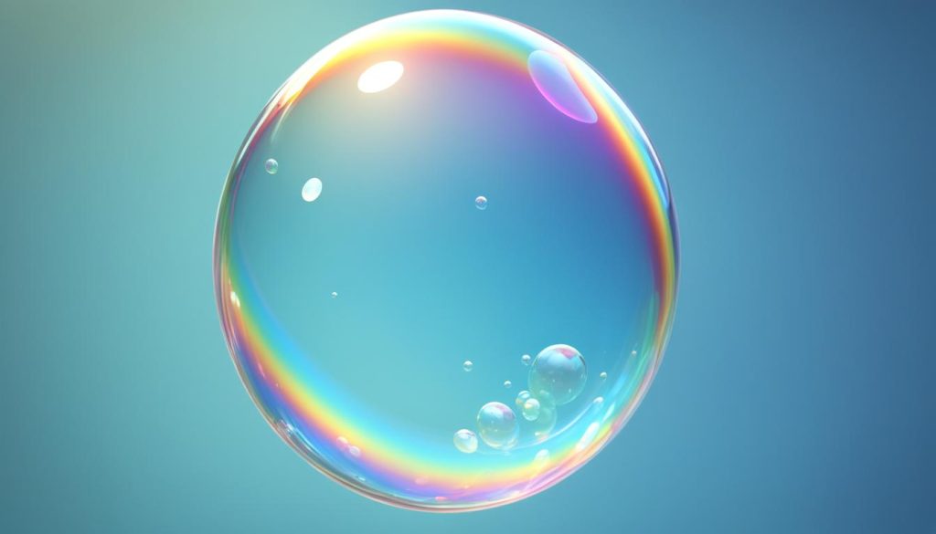 Adding shine to bubbles