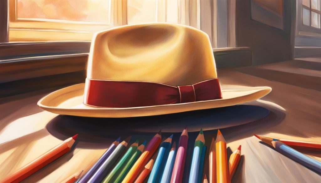 Coloring tips for hat drawings
