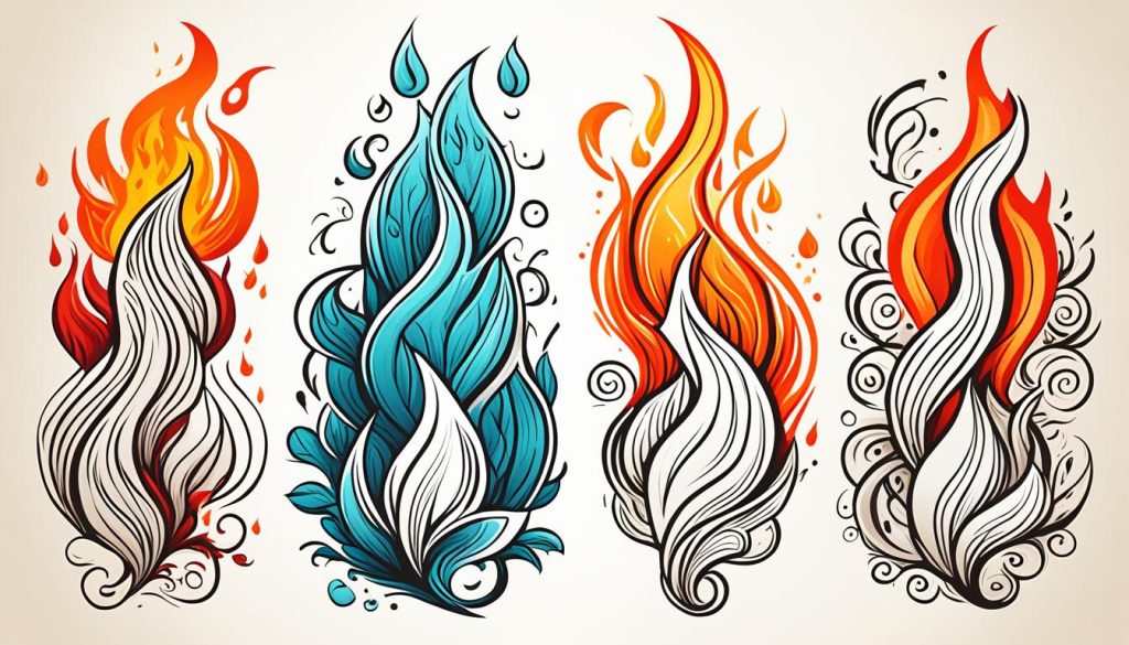 Drawing Flames in Different Artistic Styles