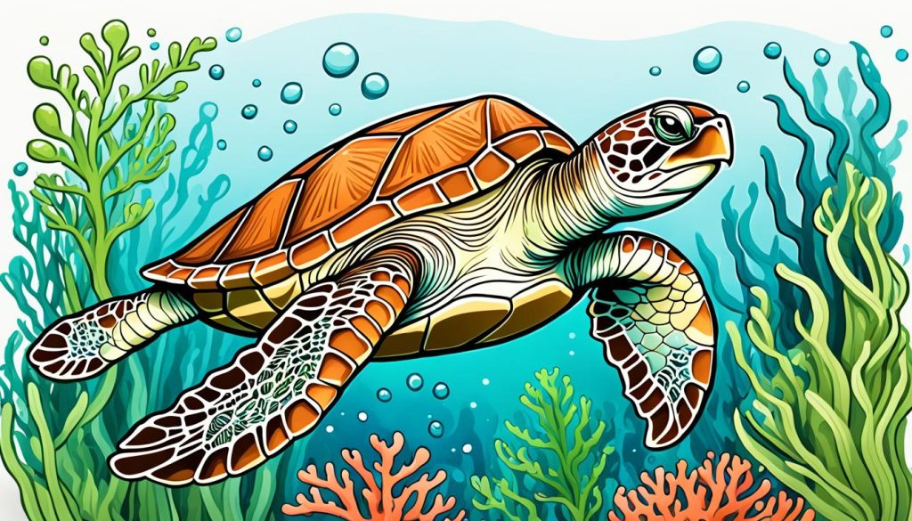 Sea Turtle Doodle