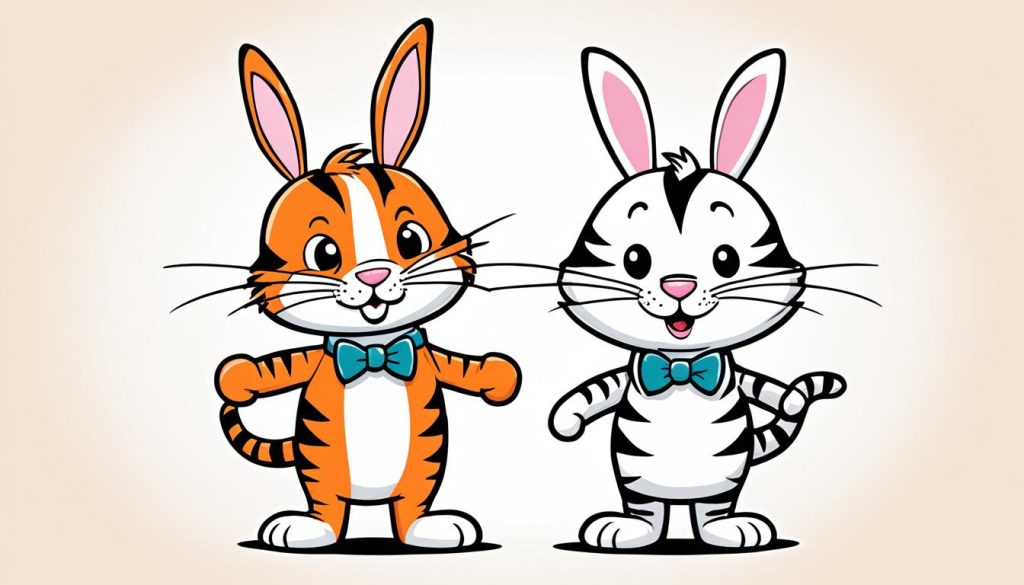 bunny & tiger kawaii combo