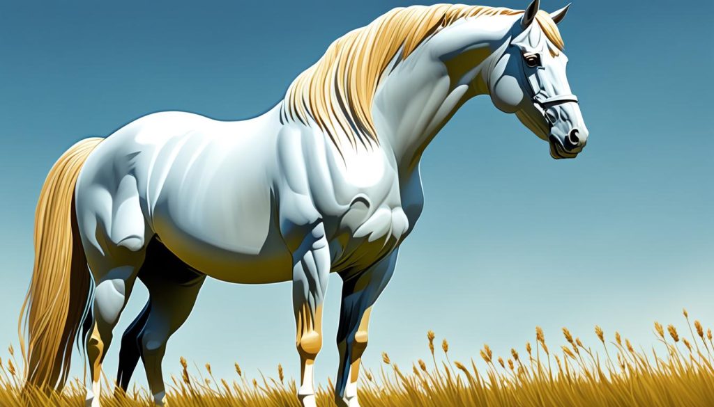 coloring and shading a horse drawing
