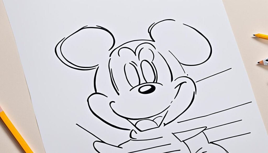 drawing Mickey Mouse