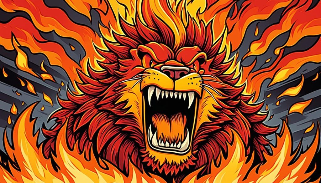 drawing large flames